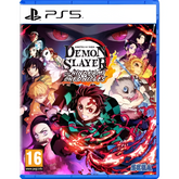 PlayStation 5 game case for 'Demon Slayer: Kimetsu no Yaiba Chronicles' with characters and vibrant design.